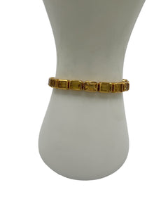 Emerald Cut Citrine Bracelet – Gold Vermeil on Sterling Silver