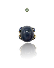 Star Sapphire Enamel Statement Ring