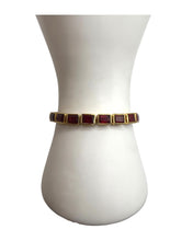 Emerald Cut Garnet Bracelet – Gold Vermeil on Sterling Silver