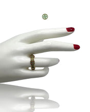 Stucky Eternity Ring – Green Enamel with Ruby, Emerald & Amethyst