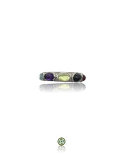 Multi-Gemstone Eternity Ring – Sterling Silver