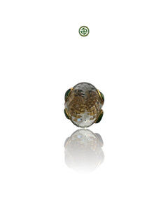 Green Amethyst Enamel Statement Ring