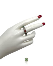 Multi-Gemstone Eternity Ring – Sterling Silver