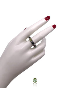 Multi-Gemstone Eternity Ring – Sterling Silver