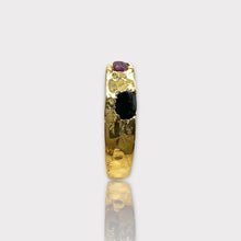 Green Tourmaline-Ruby-Borz Ring