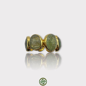 Green Tourmaline Eternity Ring