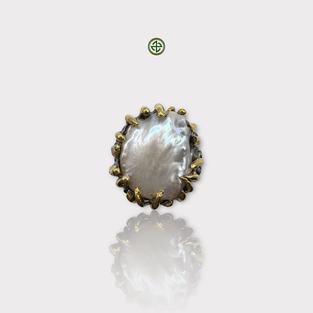 Large Baroque Pearl Ring