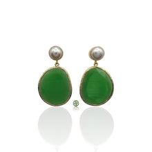 Cat’s Eye Pearl Earrings