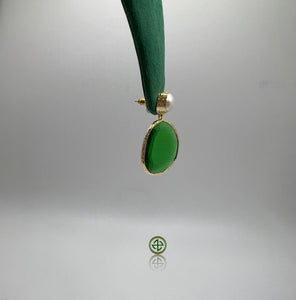 Cat’s Eye Pearl Earrings