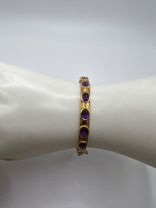 Amethyst Gold Vermeil Bracelet