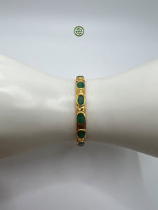Emerald Gold Vermeil Bracelet