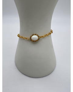 Opal Charm Bracelet – Hand-Enamelled Gold Vermeil