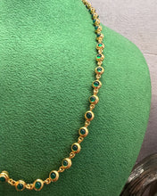Green Onyx Gold Vermeil Necklace - 18 Inch