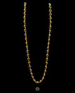 Green Onyx Gold Vermeil Necklace - 18 Inch