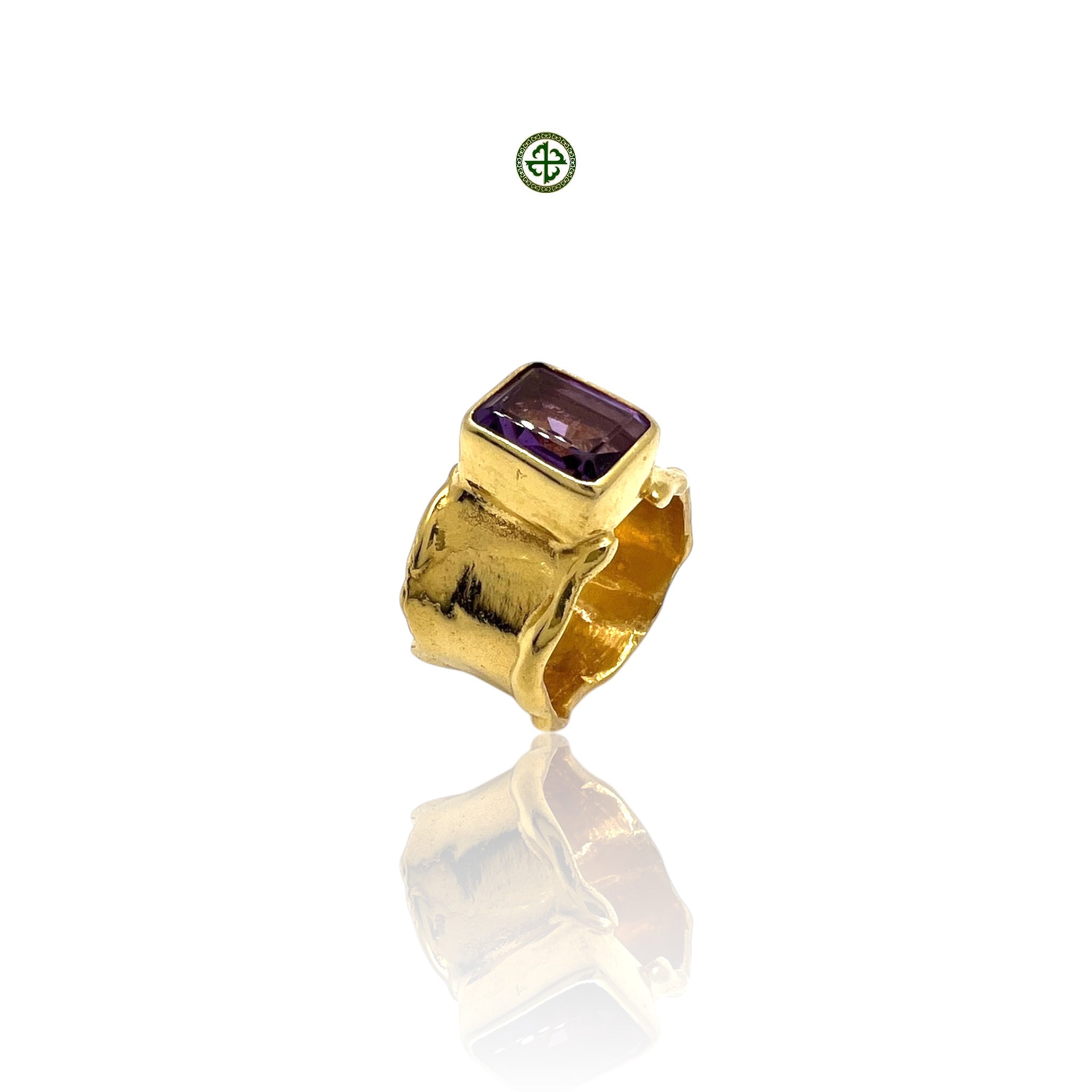 Amethyst Barrel Ring