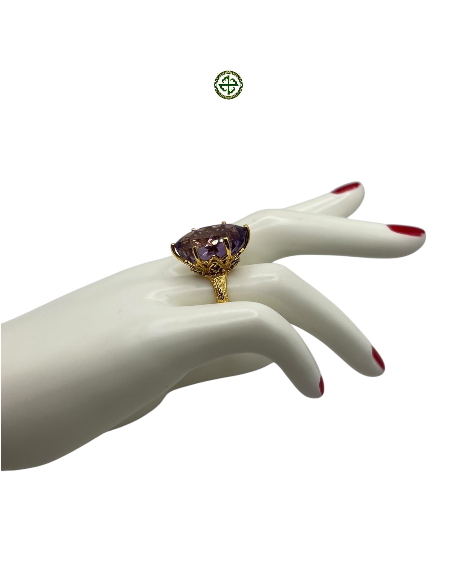 Amethyst Crown Ring