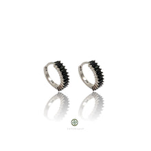 Baguette Gemstone Huggie Earrings