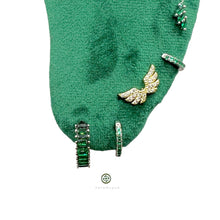 Baguette Gemstone Huggie Earrings