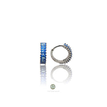 Baguette Multi-Colour Huggie Earrings