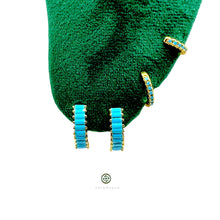 Baguette Multi-Colour Huggie Earrings