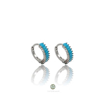 Baguette Multi-Colour Huggie Earrings