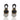 Natural Baroque Pearl Black Pavé Wild Cat Earrings