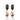 Pair of baroque pearl drop earrings with peridot green pavé tops and multicolour gemstone accents