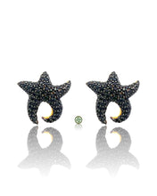 Black Onyx Starfish Earrings