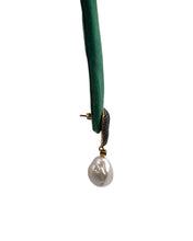 Black Pavé Baroque Pearl Drop Earrings