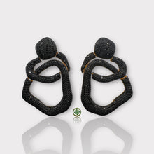 Black Pave Statement Earrings