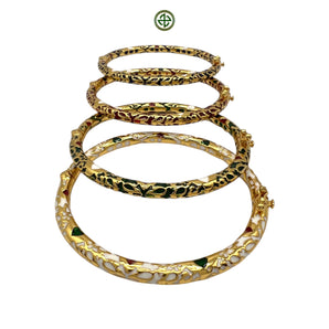 Blue Enamel Gold Vermeil Bracelet