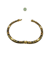 Blue Enamel Gold Vermeil Bracelet