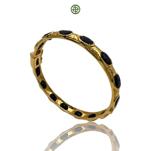 Deep Blue Sapphire Gold Vermeil Bracelet