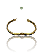 Deep Blue Sapphire Gold Vermeil Bracelet