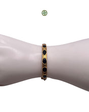 Deep Blue Sapphire Gold Vermeil Bracelet