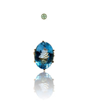 Blue Topaz Aqua Marine Ring