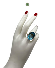 Blue Topaz Aqua Marine Ring