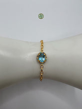 Blue Topaz Charm Bracelet