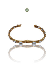 Blue Topaz Gold Vermeil Bracelet