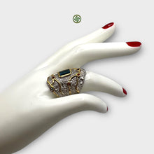 Blue Topaz Natural Multi-Stone Ring