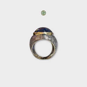 Blue Topaz Natural Stone Ring