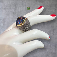Blue Topaz Natural Stone Ring