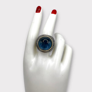 Blue Topaz Natural Stone Ring