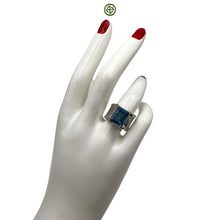 Blue Topaz Silver Ring
