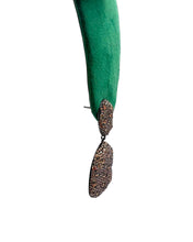 Champagne Pavé Stone Drop Earrings