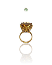 Citrine Amethyst Ring