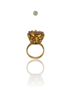 Citrine Amethyst Ring