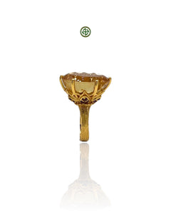 Citrine Amethyst Ring
