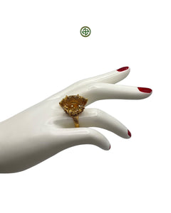 Citrine Amethyst Ring