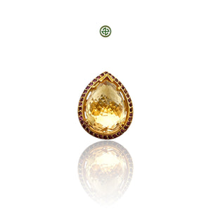 Citrine Ruby Ring